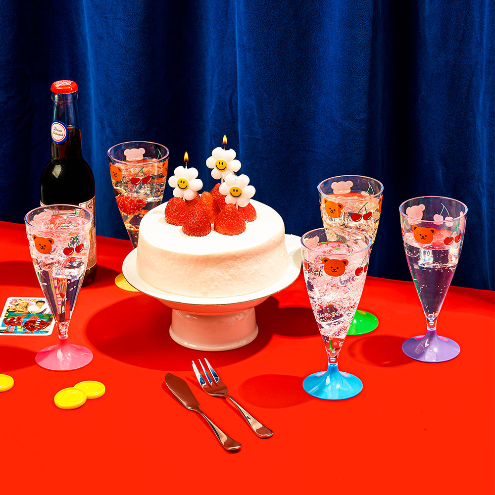 Reusable party cup set - Cherry & Bear