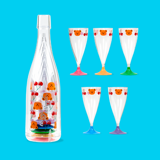 Reusable party cup set - Cherry & Bear