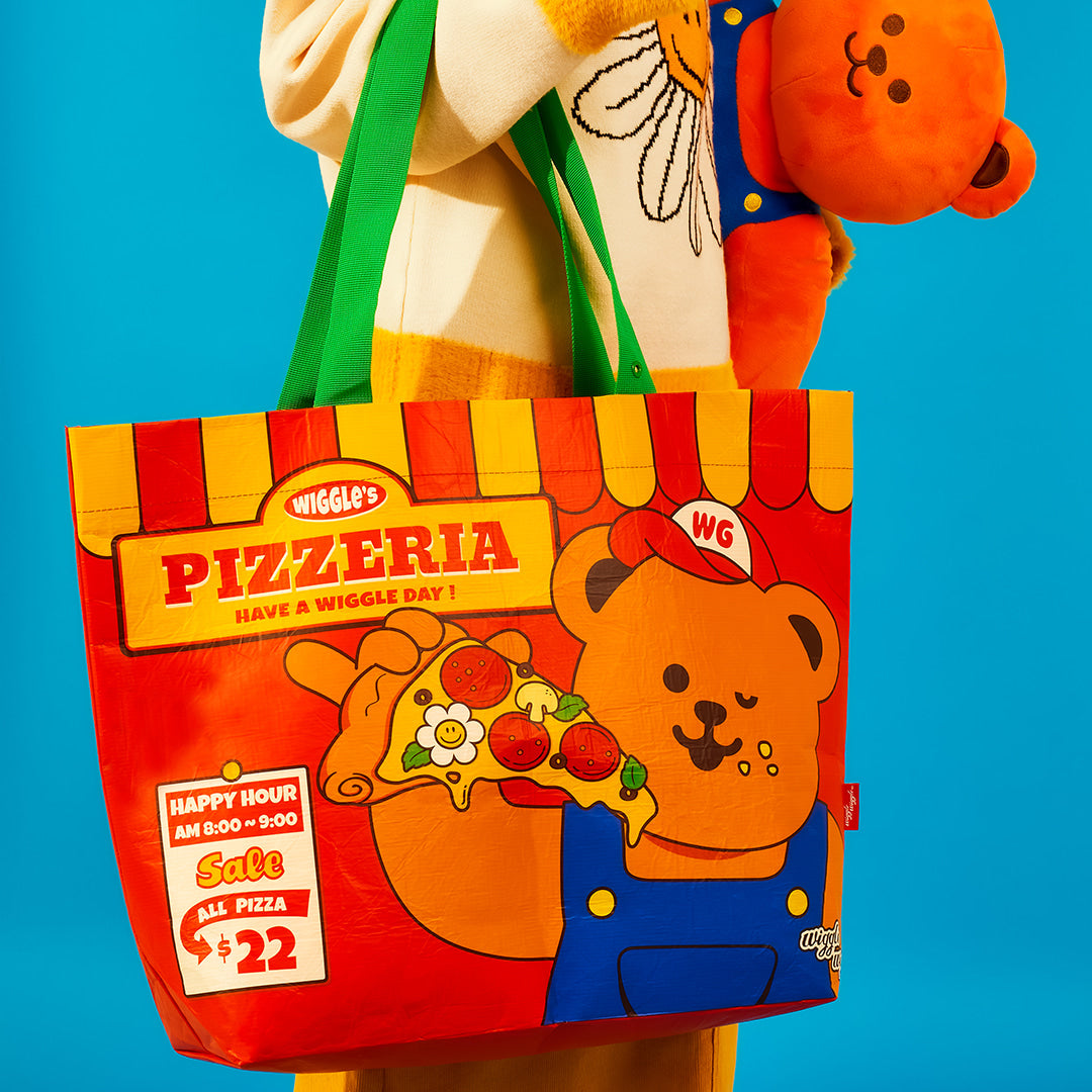 Reusable Shopper Bag - Pizza Time (M)