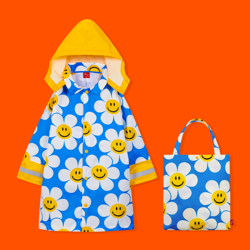 Kids Raincoat (M) - Smile We Love Blue