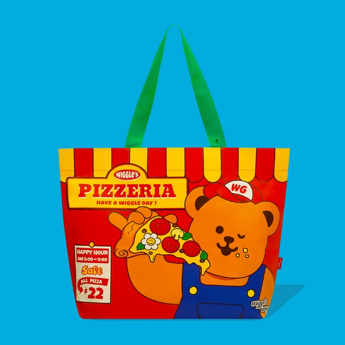 Reusable Shopper Bag - Pizza Time (M)