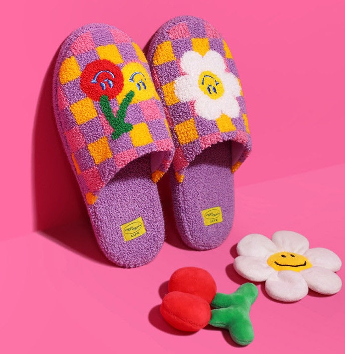Terry home slipper- Cartoony Smile