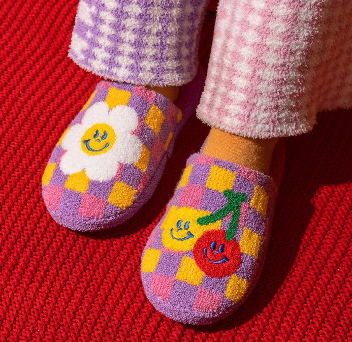 Terry home slipper- Cartoony Smile