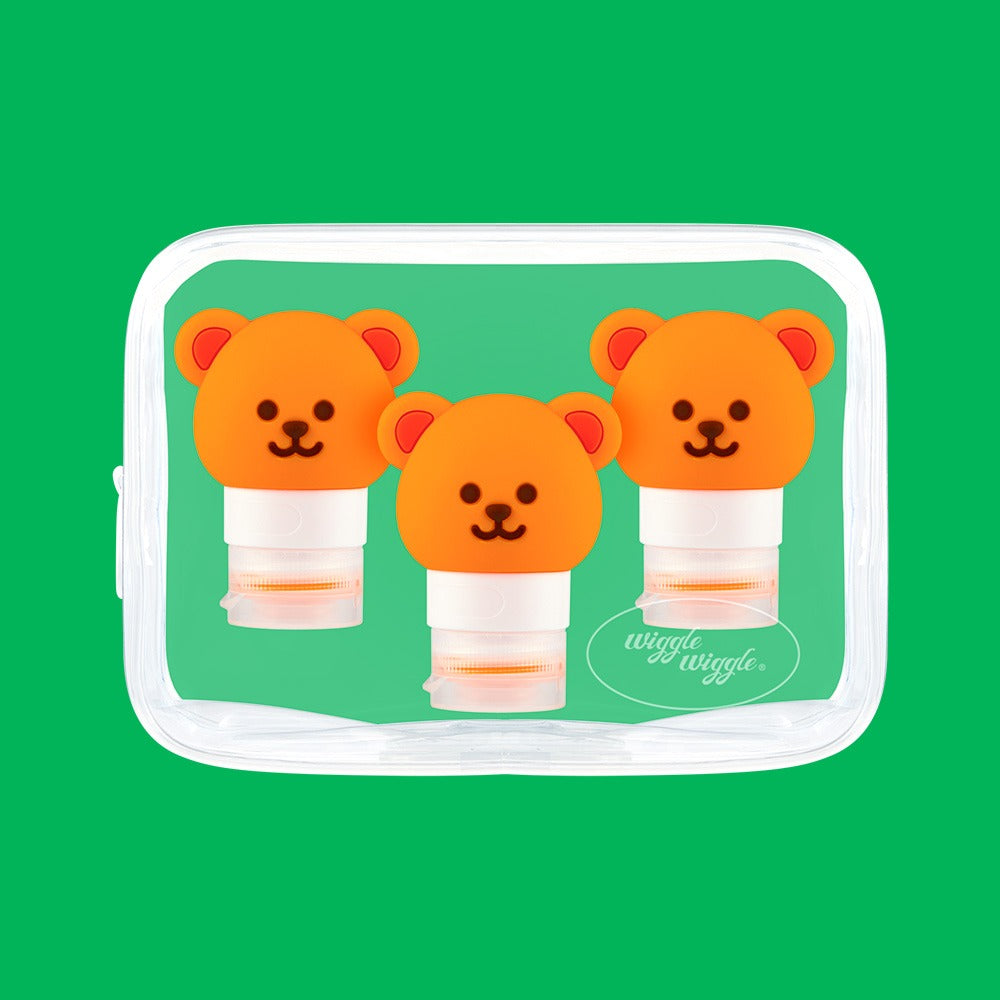 Travel bottle 3p set - wiggle bear