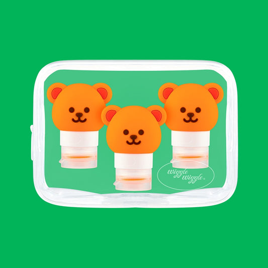 Travel bottle 3p set - wiggle bear