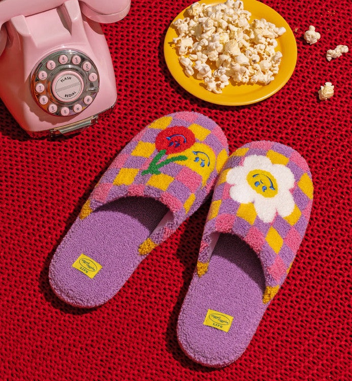 Terry home slipper- Cartoony Smile