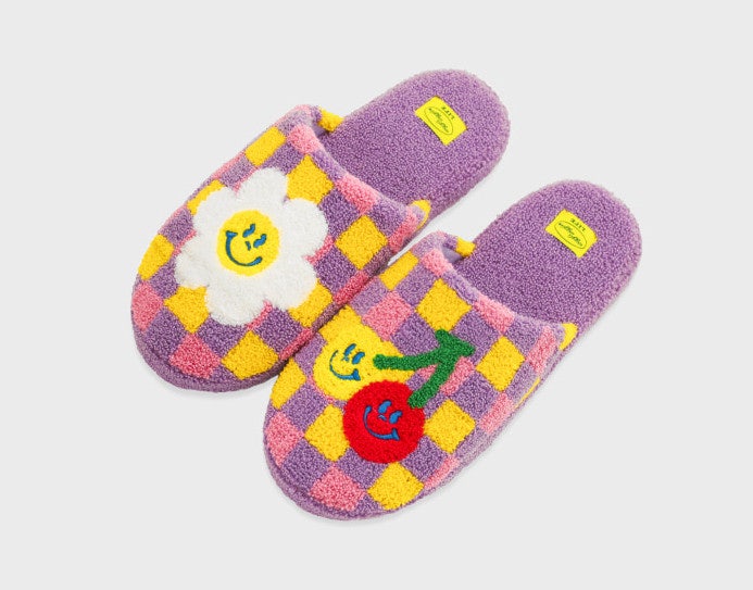 Terry home slipper- Cartoony Smile