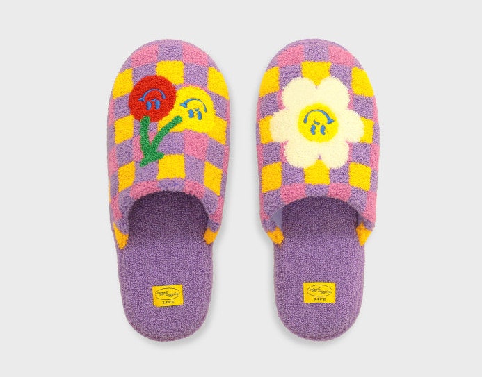 Terry home slipper- Cartoony Smile