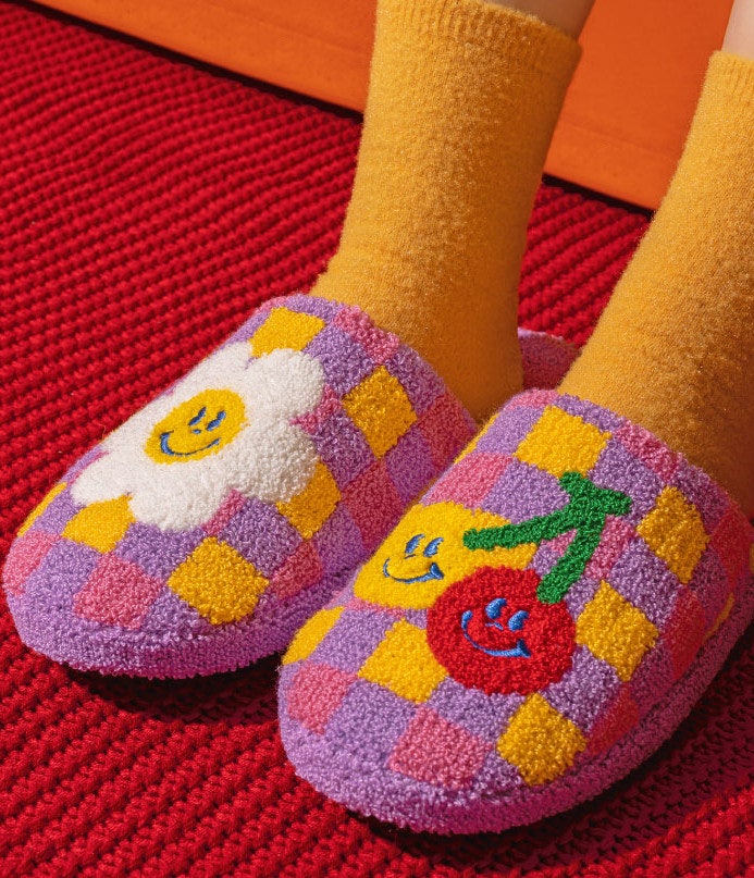 Terry home slipper- Cartoony Smile