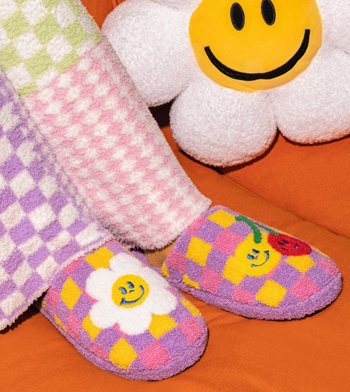 Terry home slipper- Cartoony Smile