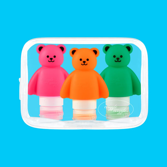 Travel bottle 3p set - Jelly bear