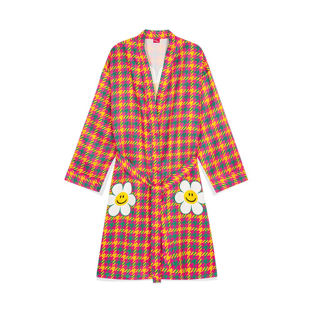 Silky robe